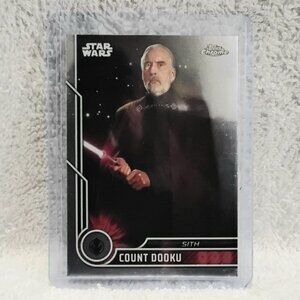5/$20 Mint 2023.Topps Chrome Count Dooku Star Wars Card 44!!